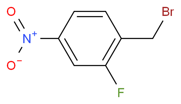 1-(bromomethyl)-2-fluoro-4-nitrobenzene_分子结构_CAS_127349-56-8