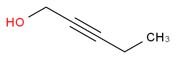2-戊炔-1-醇_分子结构_CAS_6261-22-9)