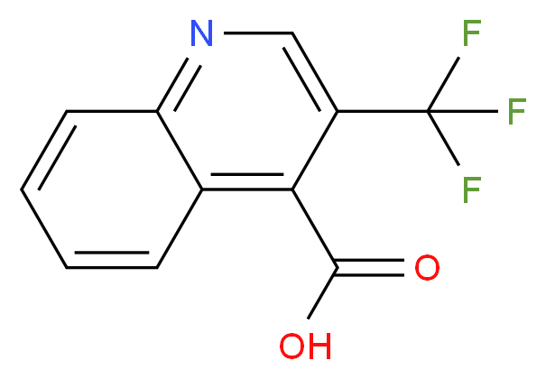 3-(Trifluoromethyl)quinoline-4-carboxylic acid 97%_分子结构_CAS_)