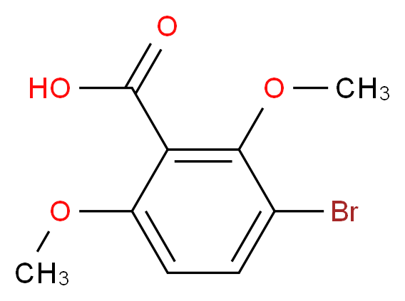 3-Bromo-2,6-dimethoxybenzoic acid_分子结构_CAS_73219-89-3)