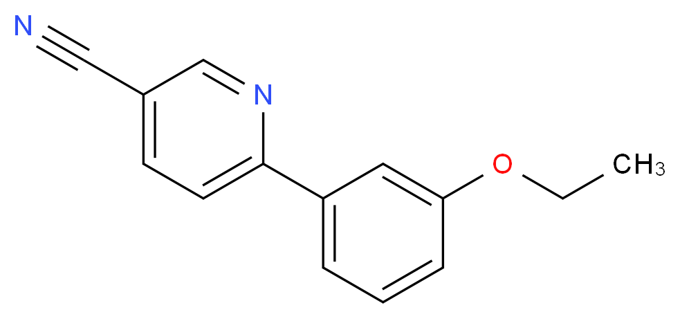 6-(3-ethoxyphenyl)nicotinonitrile_分子结构_CAS_)