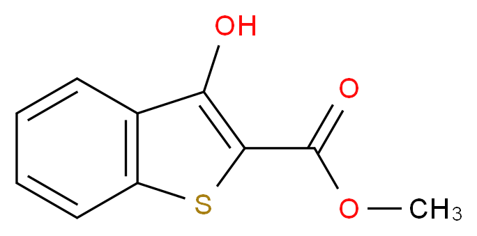 Methyl 3-hydroxybenzo[b]thiophene-2-carboxylate_分子结构_CAS_13134-76-4)