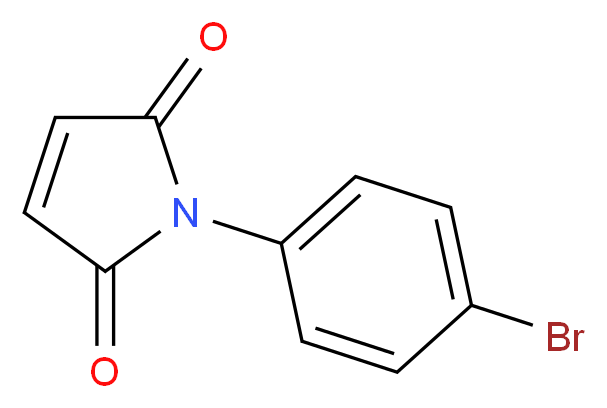 1-(4-bromophenyl)-2,5-dihydro-1H-pyrrole-2,5-dione_分子结构_CAS_13380-67-1