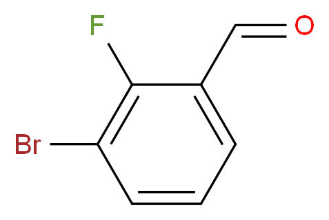 3-bromo-2-fluorobenzaldehyde_分子结构_CAS_149947-15-9