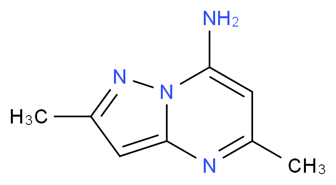 2,5-Dimethylpyrazolo[1,5-a]pyrimidin-7-amine_分子结构_CAS_2369-89-3)