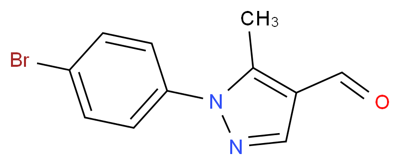 1-(4-Bromophenyl)-5-methyl-1H-pyrazole-4-carboxaldehyde_分子结构_CAS_1202029-61-5)