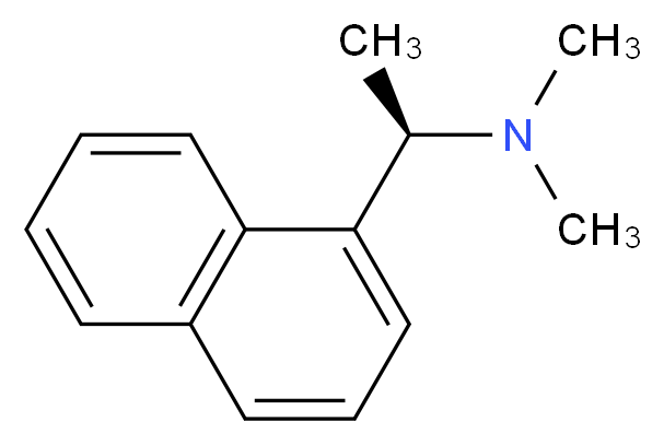 (R)-(+)-N,N-二甲基-1-(1-萘基)乙胺_分子结构_CAS_119392-95-9)