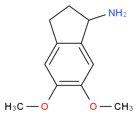 5,6-dimethoxy-2,3-dihydro-1H-inden-1-amine_分子结构_CAS_91247-06-2