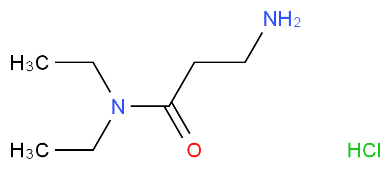 3-amino-N,N-diethylpropanamide hydrochloride_分子结构_CAS_34105-56-1