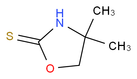 4,4-Dimethyl-1,3-oxazolidine-2-thione_分子结构_CAS_54013-55-7)