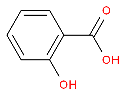 2-hydroxybenzoic acid_分子结构_CAS_69-72-7