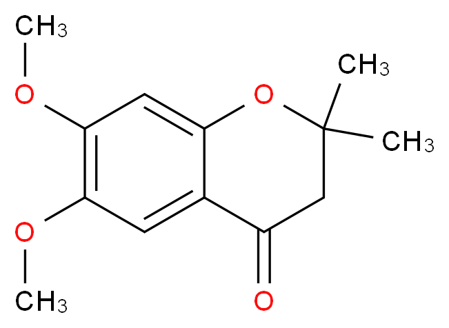 6,7-dimethoxy-2,2-dimethyl-3,4-dihydro-2H-1-benzopyran-4-one_分子结构_CAS_65383-61-1