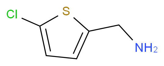 (5-chlorothiophen-2-yl)methanamine_分子结构_CAS_)