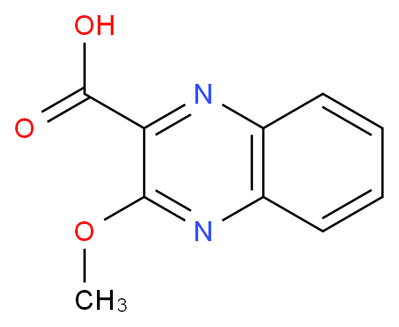 3-Methoxyquinoxaline-2-carboxylic acid_分子结构_CAS_55495-69-7)
