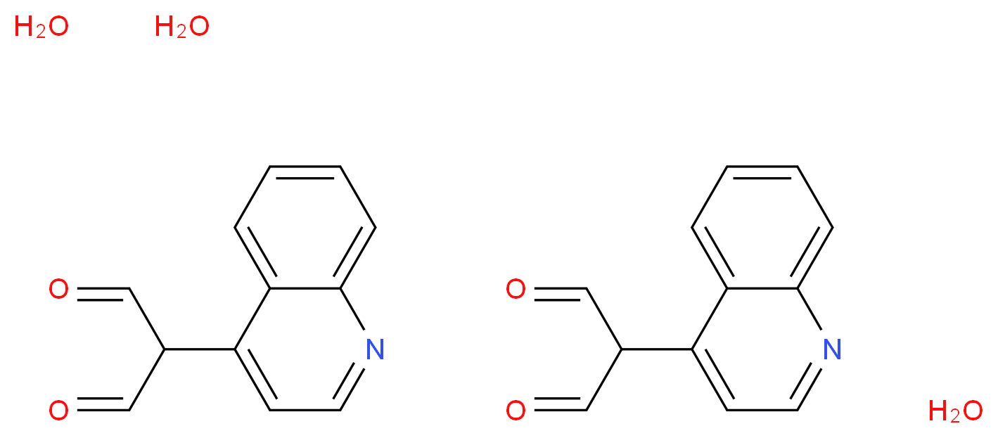 2-(Quinolin-4-yl)malondialdehyde sesquihydrate_分子结构_CAS_)