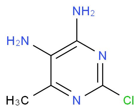 2-chloro-6-methylpyrimidine-4,5-diamine_分子结构_CAS_63211-98-3)