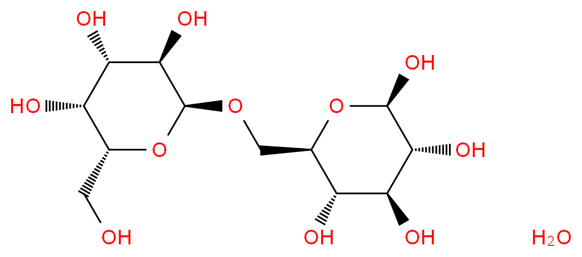 (2R,3R,4S,5S,6R)-6-({[(2S,3R,4S,5R,6R)-3,4,5-trihydroxy-6-(hydroxymethyl)oxan-2-yl]oxy}methyl)oxane-2,3,4,5-tetrol hydrate_分子结构_CAS_585-99-9