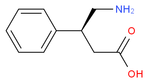 (3S)-4-amino-3-phenylbutanoic acid_分子结构_CAS_62596-63-8