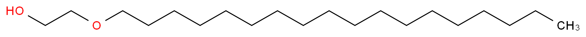 2-(Octadecyloxy)ethanol_分子结构_CAS_2136-72-3)