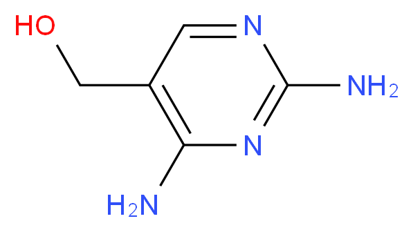 (2,4-diaminopyrimidin-5-yl)methanol_分子结构_CAS_20781-06-0