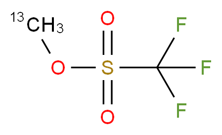 (<sup>1</sup><sup>3</sup>C)methyl trifluoromethanesulfonate_分子结构_CAS_207556-12-5