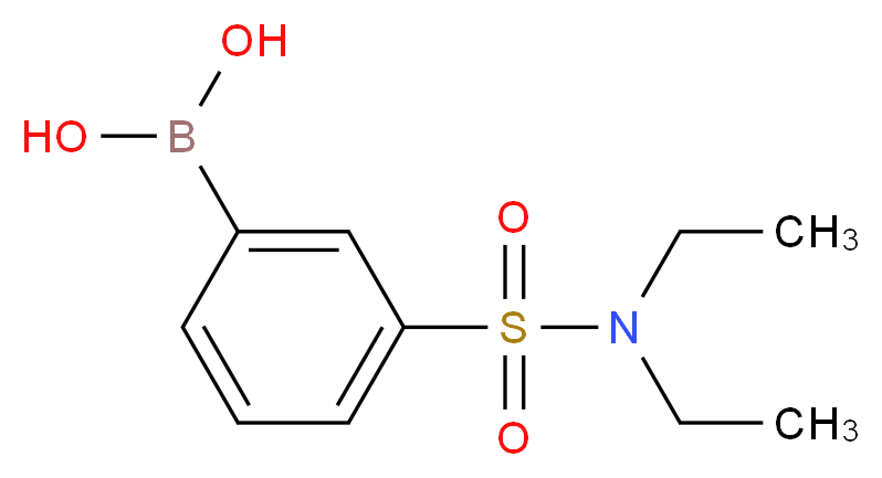 3-(N,N-DIETHYLSULPHAMOYL)BENZENEBORONIC ACID_分子结构_CAS_871329-58-7)