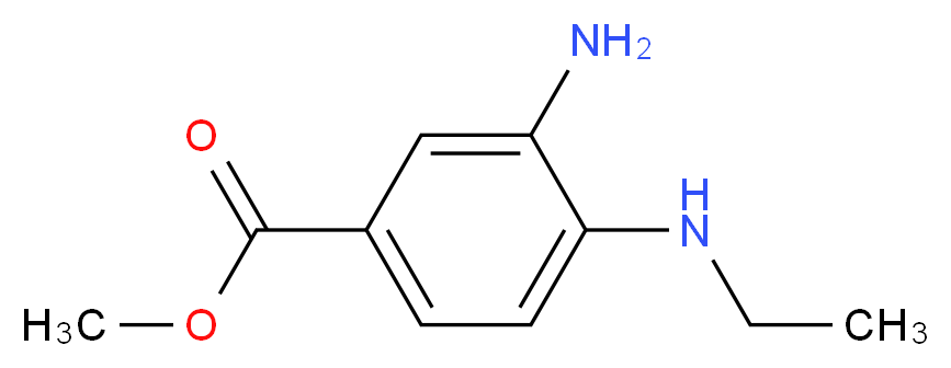 Methyl 3-amino-4-(ethylamino)benzoate_分子结构_CAS_343942-49-4)