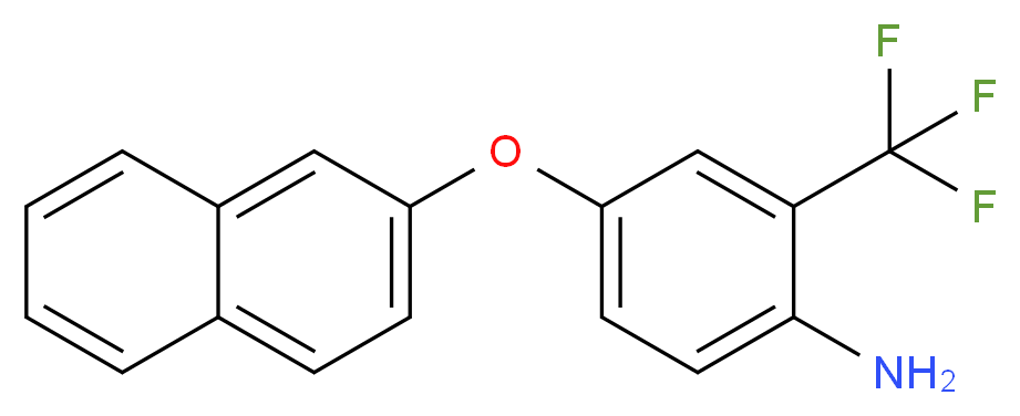 4-(2-Naphthyloxy)-2-(trifluoromethyl)aniline_分子结构_CAS_)