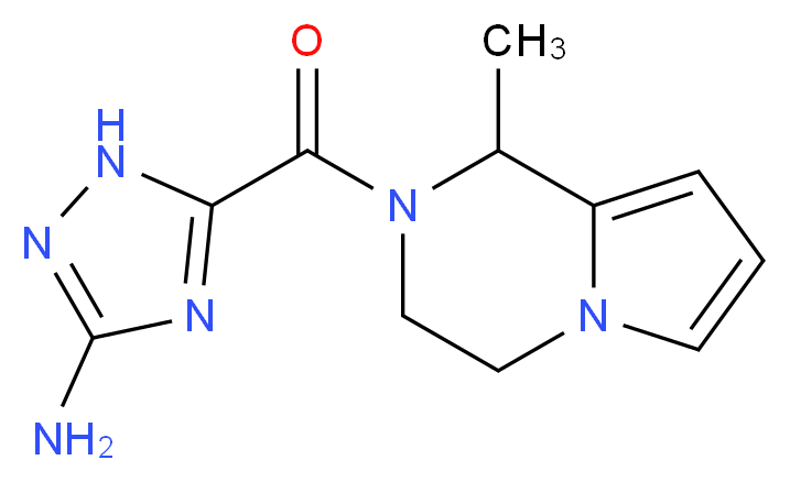 5-[(1-methyl-3,4-dihydropyrrolo[1,2-a]pyrazin-2(1H)-yl)carbonyl]-1H-1,2,4-triazol-3-amine_分子结构_CAS_)