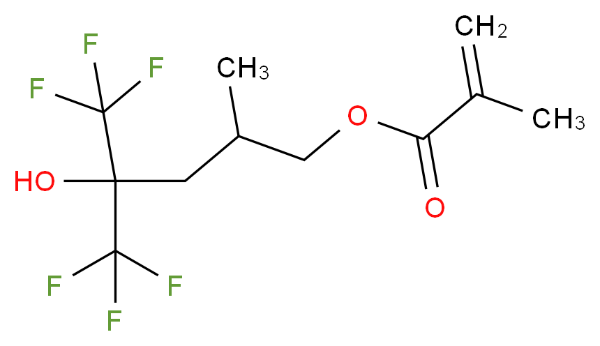 1,1,1-三氟-2-（三氟甲基）-2- 羟基-4-甲基-5-戊基 甲基丙烯酸酯_分子结构_CAS_853064-87-6)