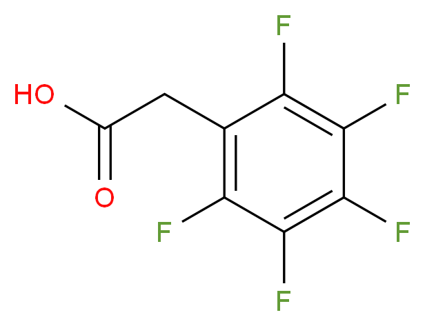 2-(pentafluorophenyl)acetic acid_分子结构_CAS_653-21-4