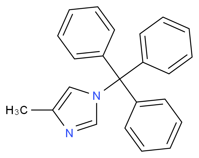 1-triphenylmethyl-4-methylimidazole_分子结构_CAS_82594-80-7)