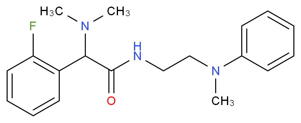 2-(dimethylamino)-2-(2-fluorophenyl)-N-{2-[methyl(phenyl)amino]ethyl}acetamide_分子结构_CAS_)
