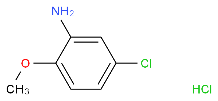 p-CHLORO-o-AMINOANISOLE HYDROCHLORIDE, REAGENT GRADE_分子结构_CAS_4274-03-7)