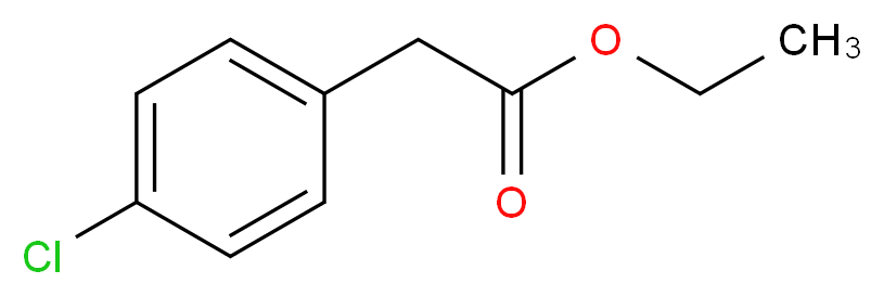 ethyl 2-(4-chlorophenyl)acetate_分子结构_CAS_14062-24-9