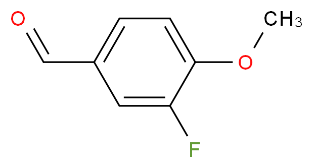 3-fluoro-4-methoxybenzaldehyde_分子结构_CAS_351-54-2