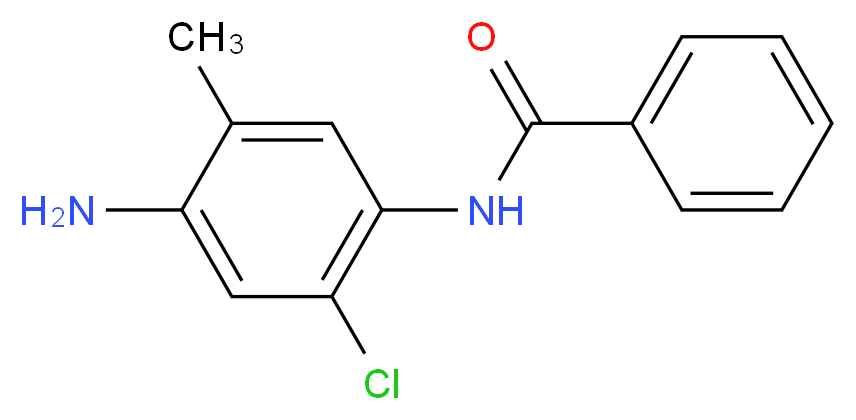 N-(4-amino-2-chloro-5-methylphenyl)benzamide_分子结构_CAS_121-22-2