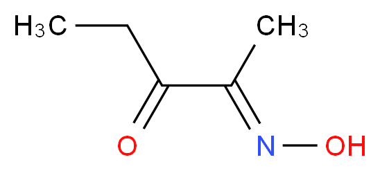 (2E)-2-(hydroxyimino)pentan-3-one_分子结构_CAS_32818-79-4