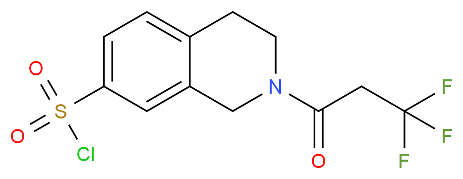 1,2,3,4-Tetrahydro-2-(trifluoroacetyl)isoquinoline-7-sulfonyl Chloride_分子结构_CAS_74291-57-9)