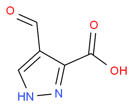 4-formyl-1H-pyrazole-3-carboxylic acid_分子结构_CAS_35344-94-6