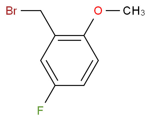 5-Fluoro-2-methoxybenzyl bromide 97%_分子结构_CAS_700381-18-6)