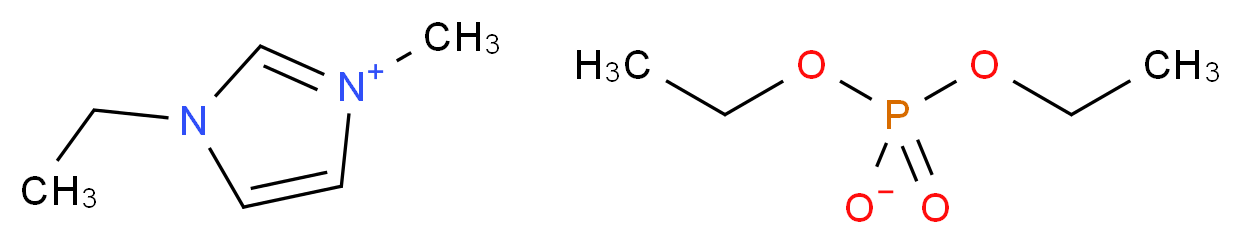 1-ethyl-3-methyl-1H-imidazol-3-ium diethyl phosphate_分子结构_CAS_848641-69-0