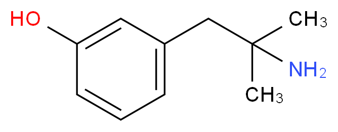 3-(2-amino-2-methylpropyl)phenol_分子结构_CAS_1196151-90-2