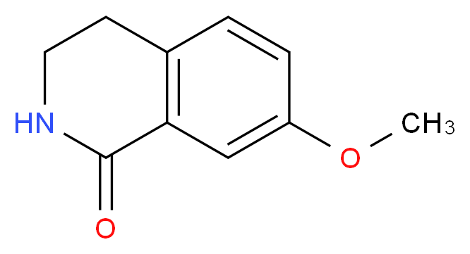 7-methoxy-1,2,3,4-tetrahydroisoquinolin-1-one_分子结构_CAS_22246-04-4