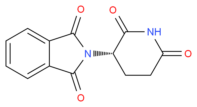 2-[(3S)-2,6-dioxopiperidin-3-yl]-2,3-dihydro-1H-isoindole-1,3-dione_分子结构_CAS_841-67-8