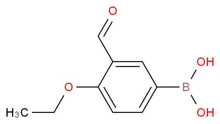 (4-ethoxy-3-formylphenyl)boronic acid_分子结构_CAS_480424-63-3