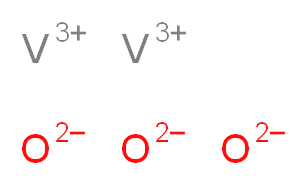 divanadium(3+) ion trioxidandiide_分子结构_CAS_1314-34-7