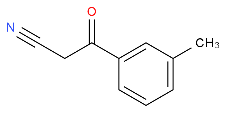 3-(3-methylphenyl)-3-oxopropanenitrile_分子结构_CAS_53882-81-8