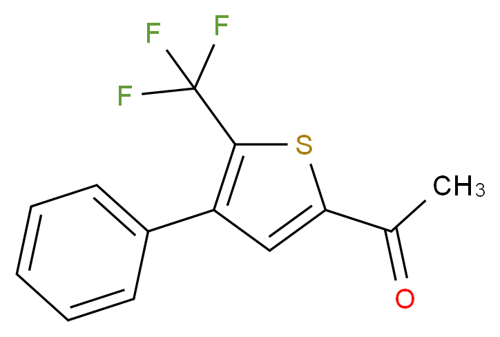 1-[4-phenyl-5-(trifluoromethyl)-2-thienyl]ethan-1-one_分子结构_CAS_217184-77-5)
