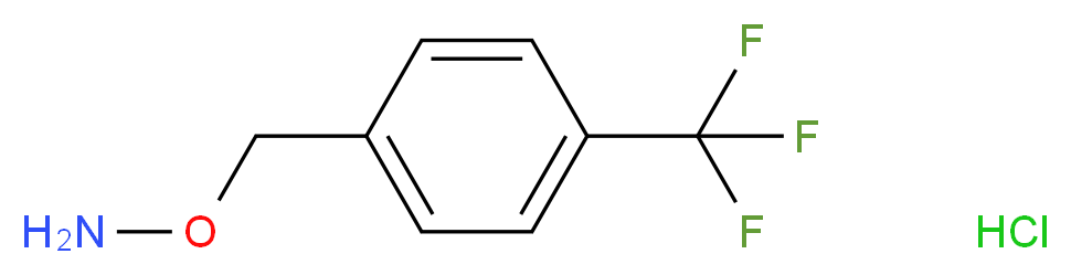 O-[4-(Trifluoromethyl)benzyl]hydroxylamine hydrochloride_分子结构_CAS_321574-29-2)